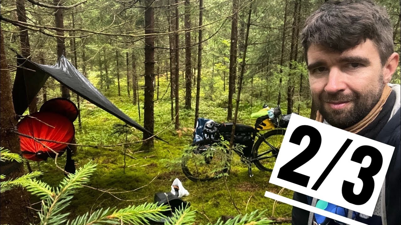 Dr&aacute;va bringa&uacute;t f&uuml;ggő&aacute;ggyal TELJES 2/3 nap #freezwithme #wildcamping #bikepacking