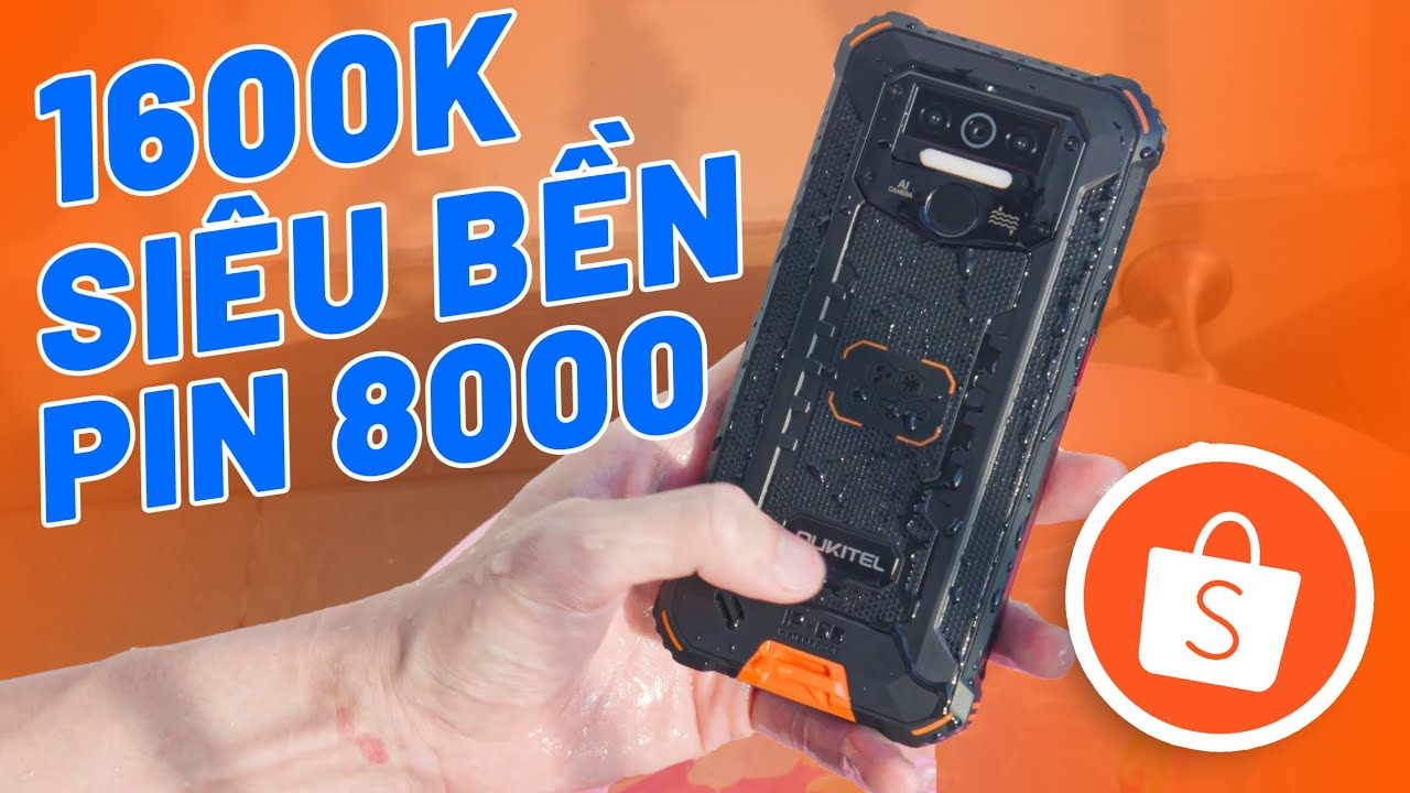 ĐẬP HỘP OUKITEL WP5 GIÁ 1600K SHOPEE - CHỐNG NƯỚC SIÊU BỀN, PIN 8.000MAH GIÁ RẺ NGON NHẤT!