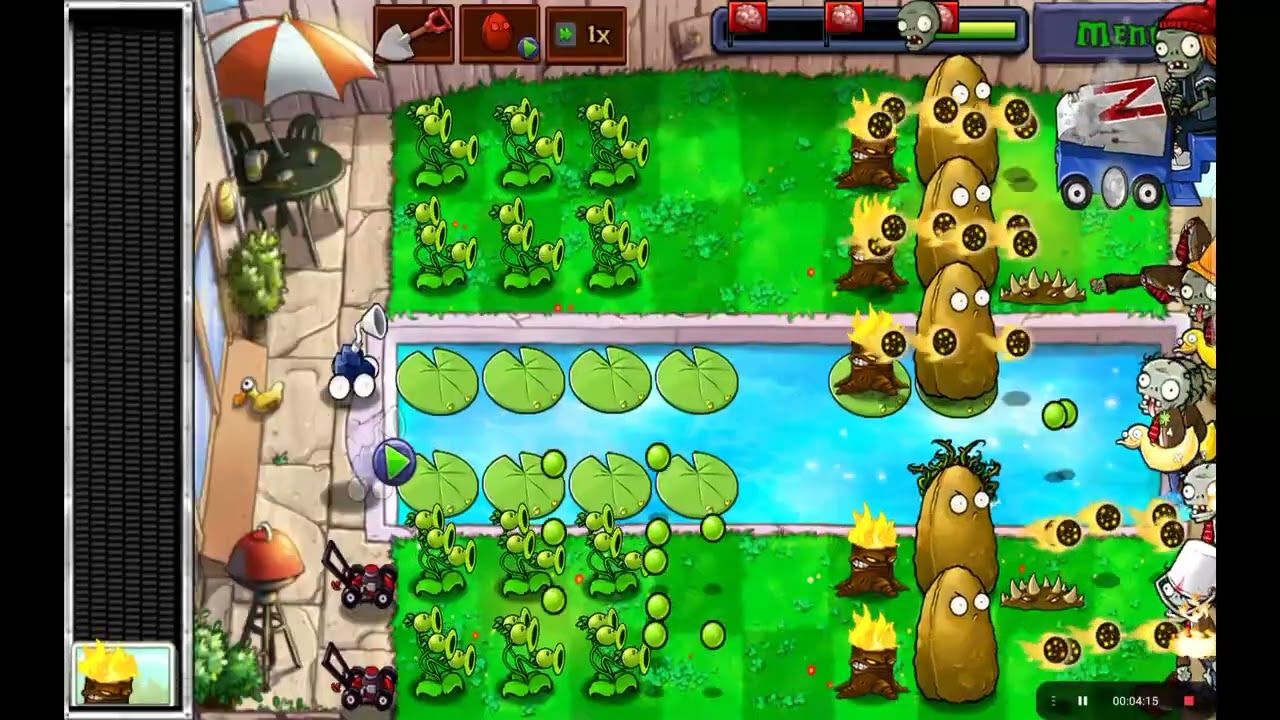 PVZ 1 no puede llegar al tejado T_T