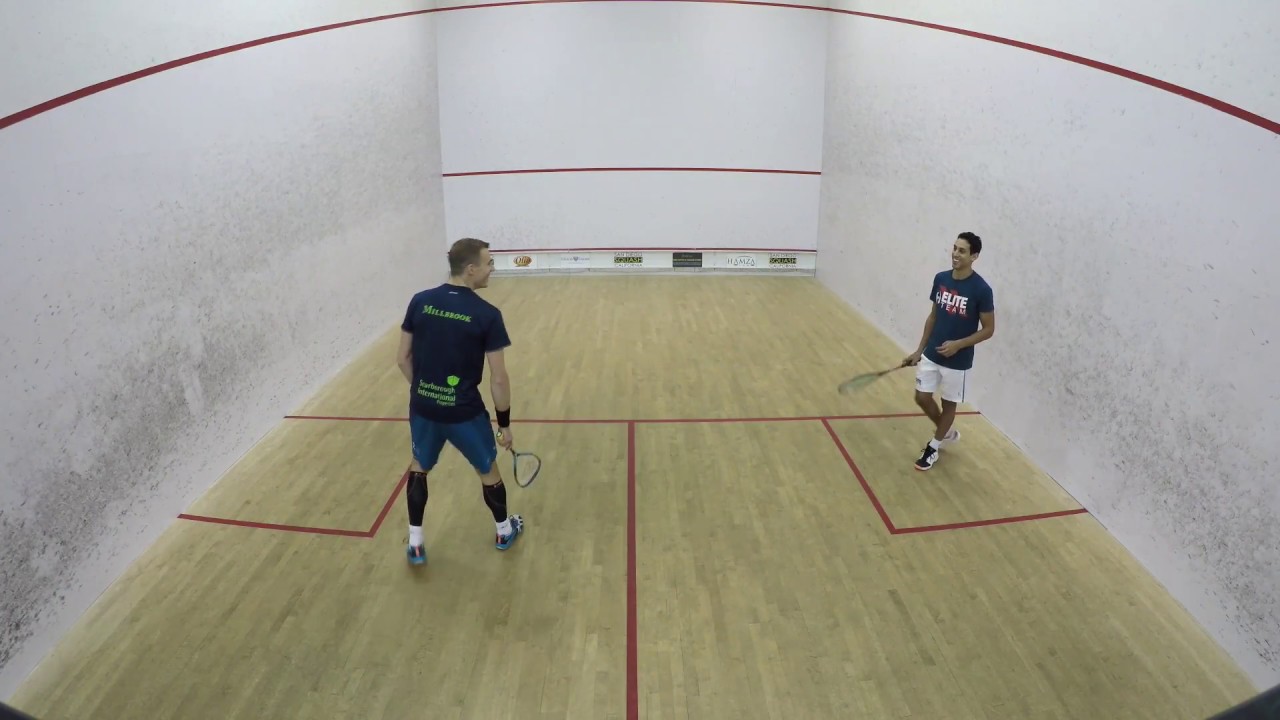 Nick Matthew vs. Tarek Momen - Exhibition - San Diego Squash