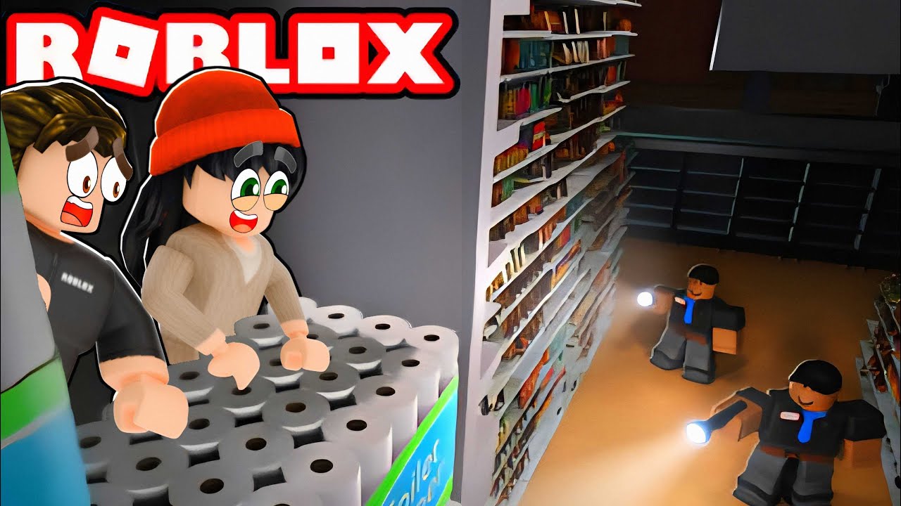 ROBLOX SURVIVING 24 HOURS IN MARKET WITH ALEXA! Part 2