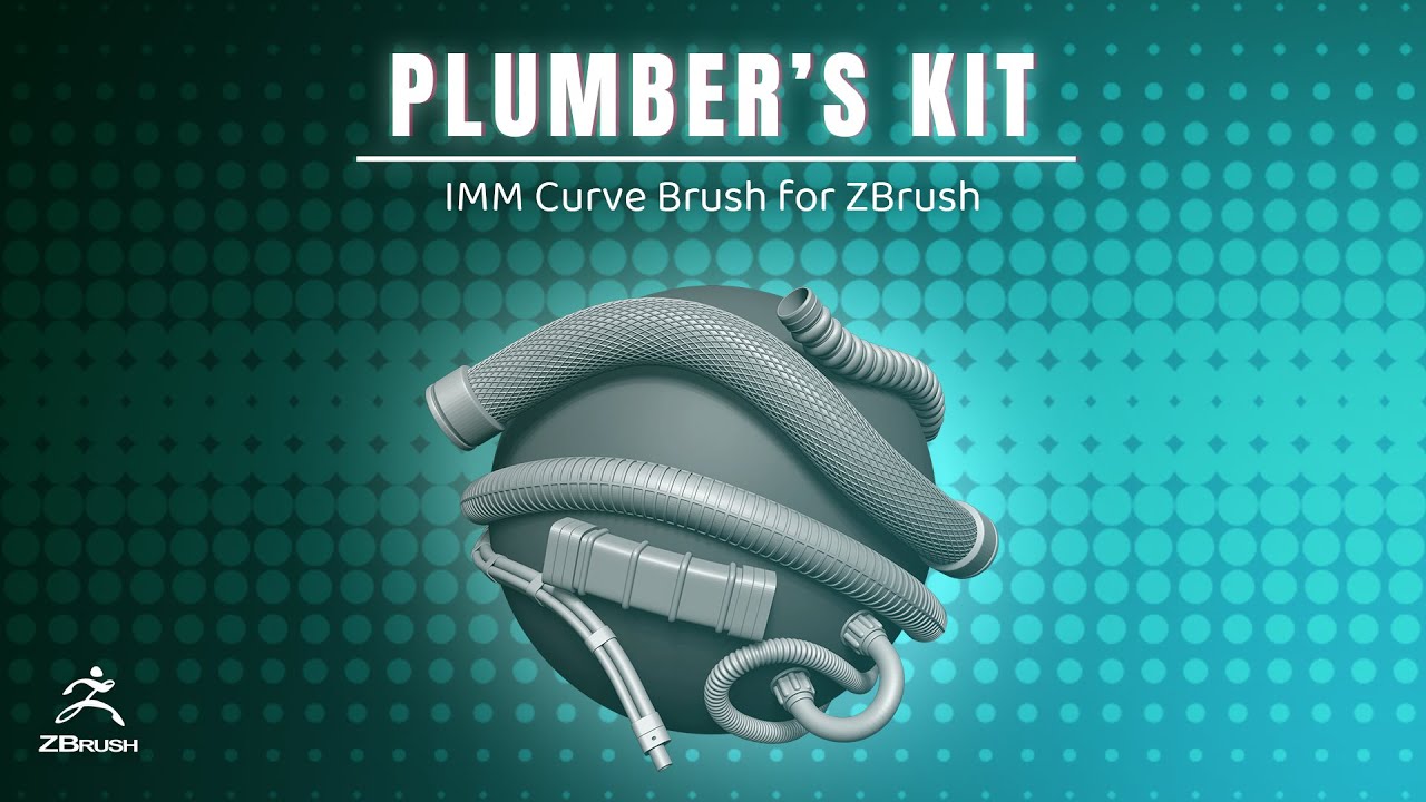 Plumbers Kit - Tubes, Pipes and Hoses IMM Brush for ZBrush 2022