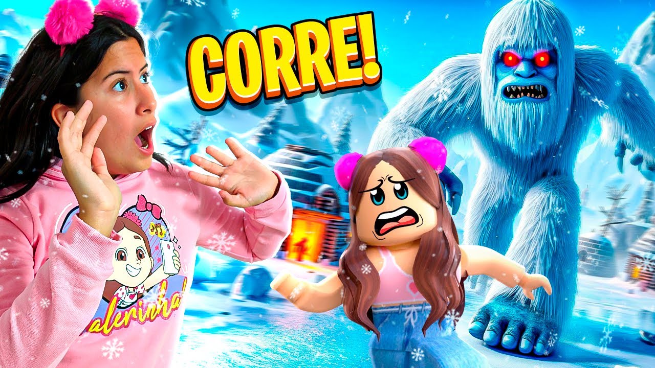 Maria Clara escapa do abominável homem das neves - YETI'S ICE VILLAGE RUN! ❄️❄️
