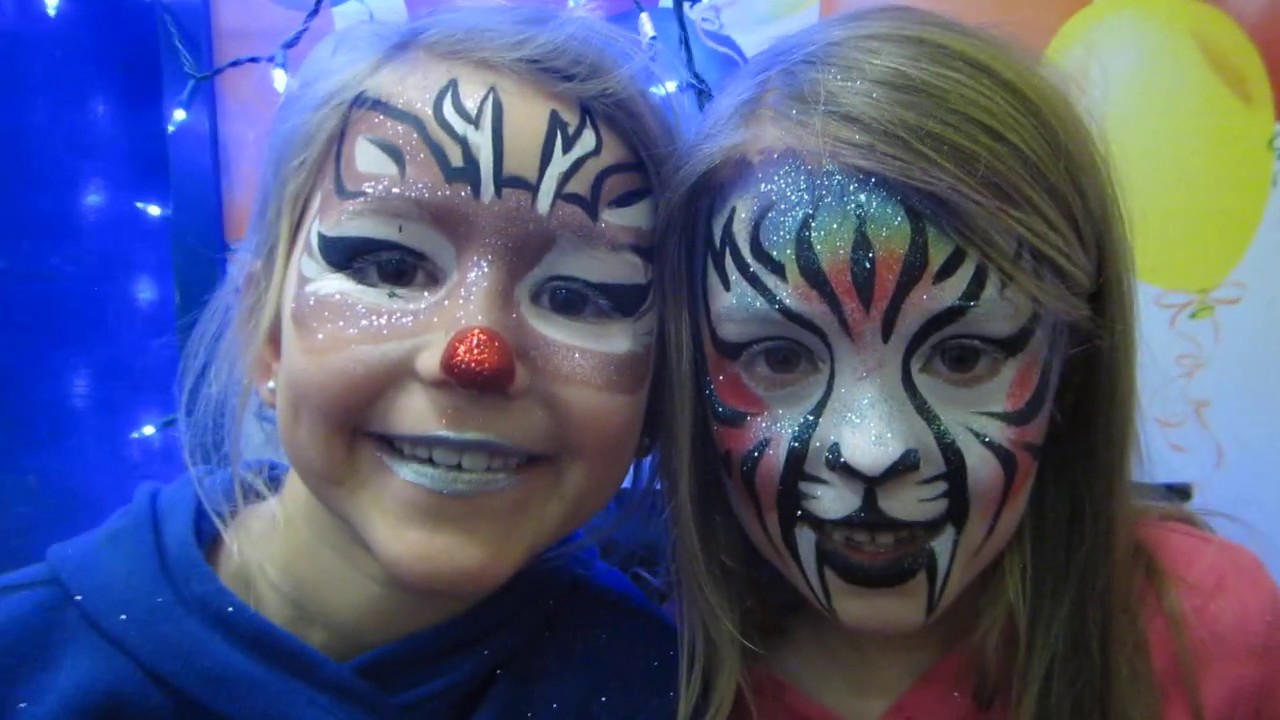 Rudolph and Rainbow Tiger at Haley's 7th Birthday