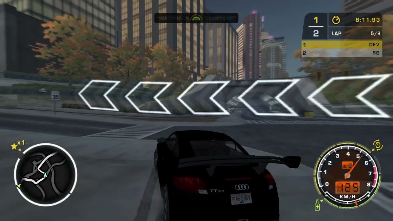 Driving The Audi TT RS In Need For Speed Most Wanted Ultimate Edition Mod (4)