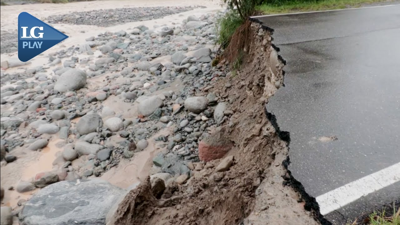 LULES: La inundación se llevó una parte de la ruta 321 #TUCUMAN