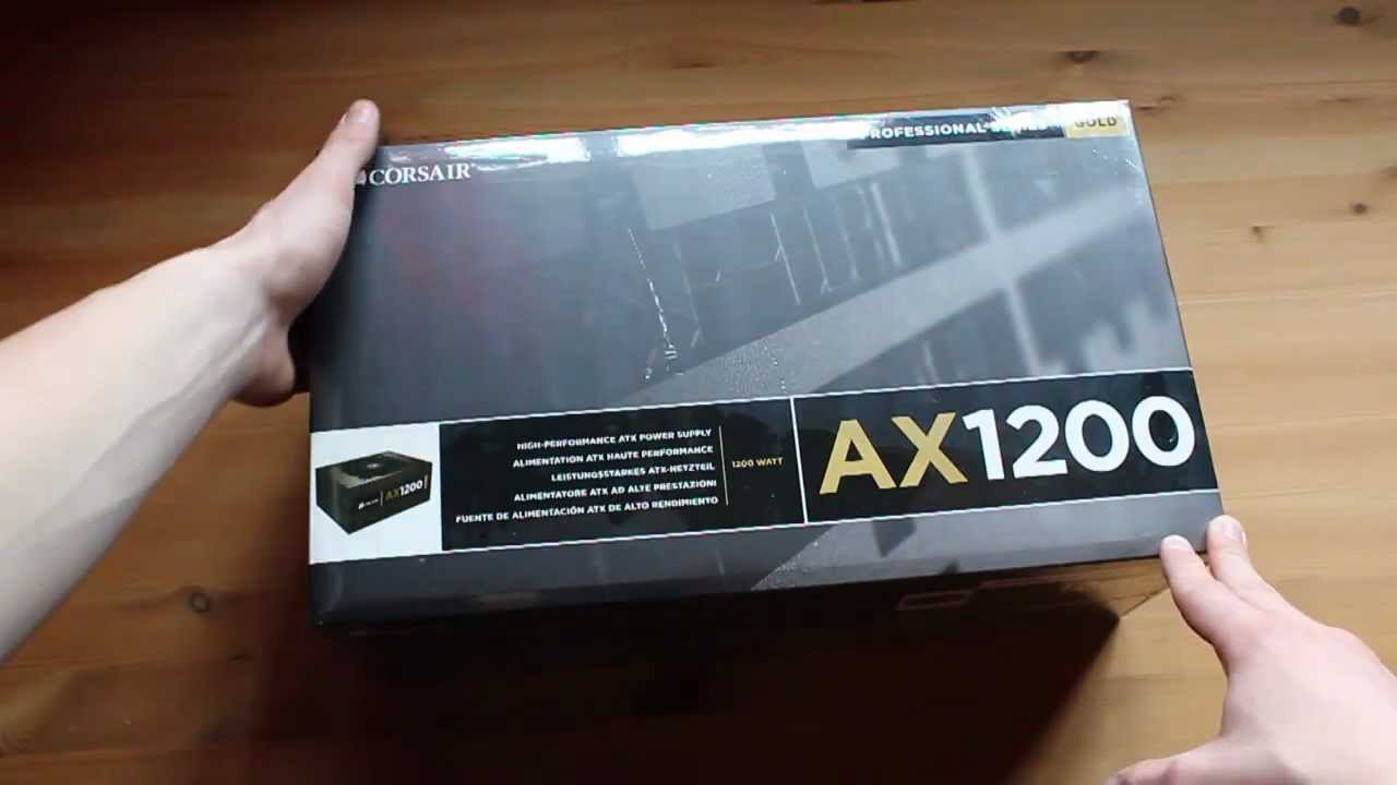 Corsair AX1200 Modular-Netzteil [Unboxing | German]