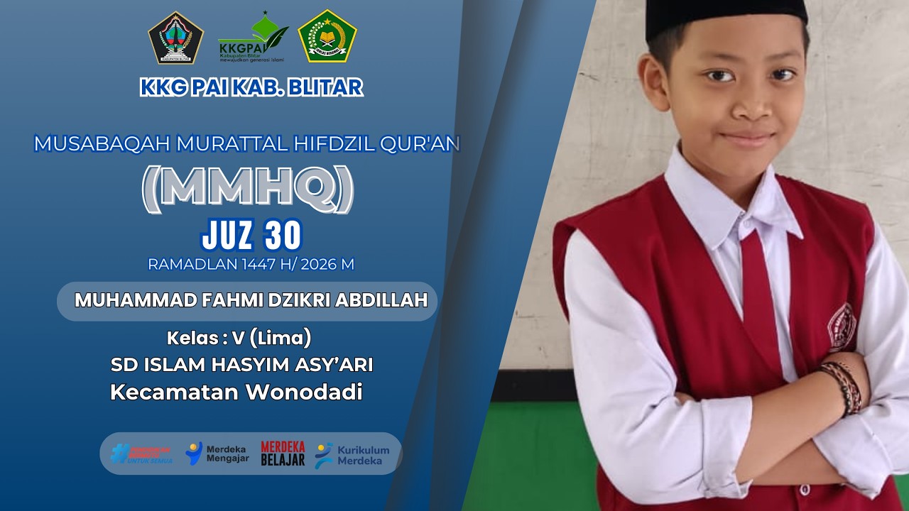 SURAT YAASIIN | MUHAMMAD FAHMI DZIKRI ABDILLAH || SD ISLAM HASYIM ASY'ARI WONODADI