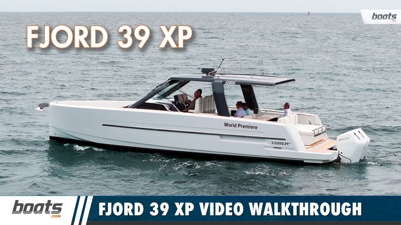 FJORD 39 XP — роскошный катер для дневного плавания нового поколения! Европейский стиль, функцион...