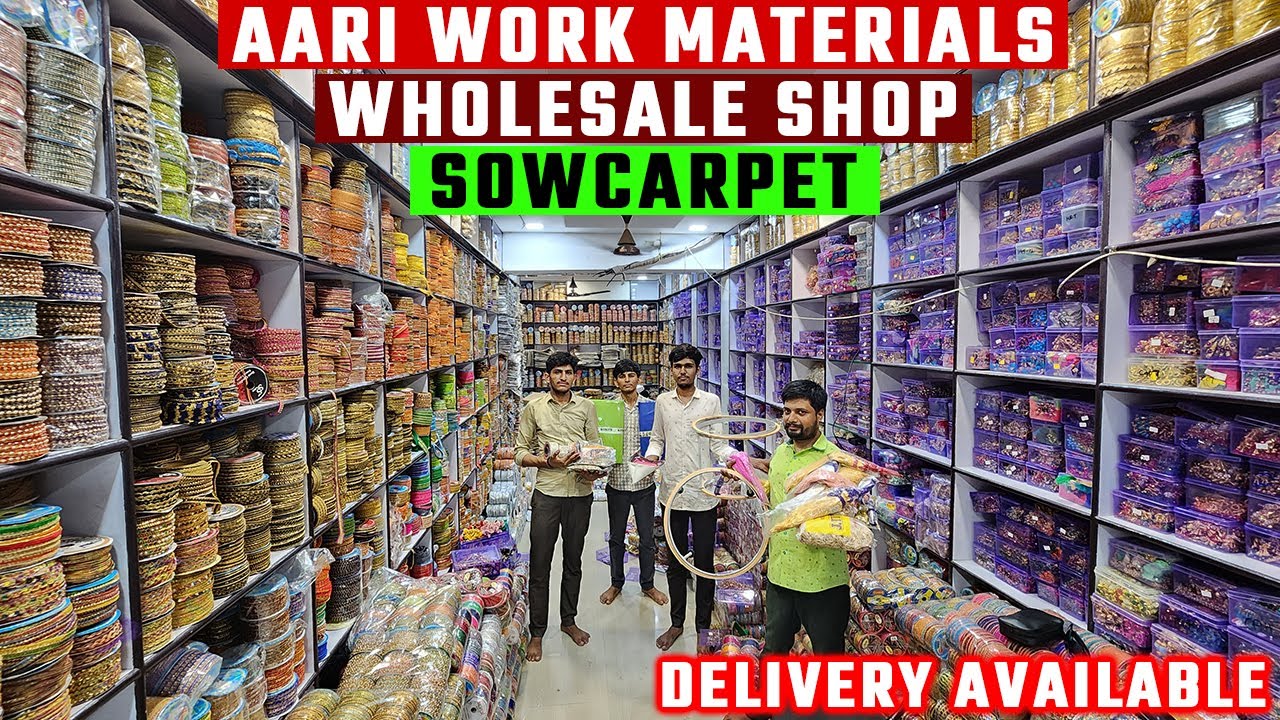 Aari Work Materials in Sowcarpet | Embroidery Materials | Online Shopping | VideoShop