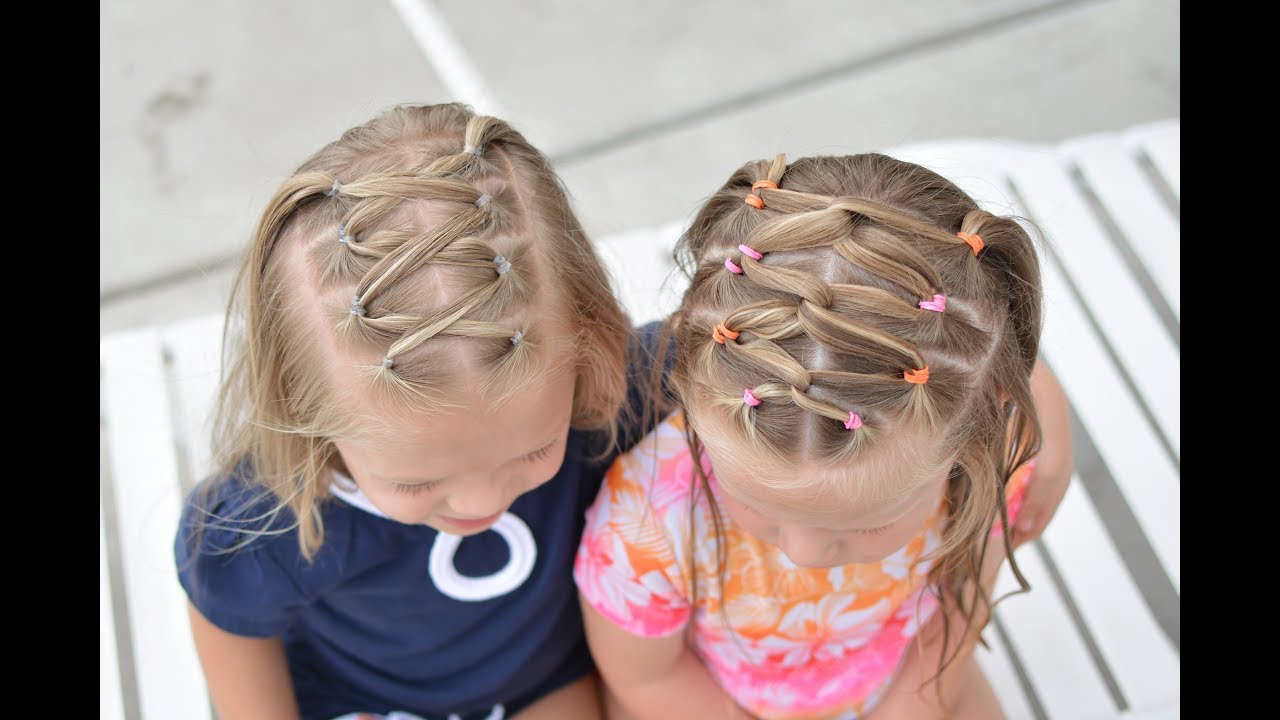 Back to School Basic Hairstyles | Crossed Ponies & Hooked Ponies | Q's Hairdos