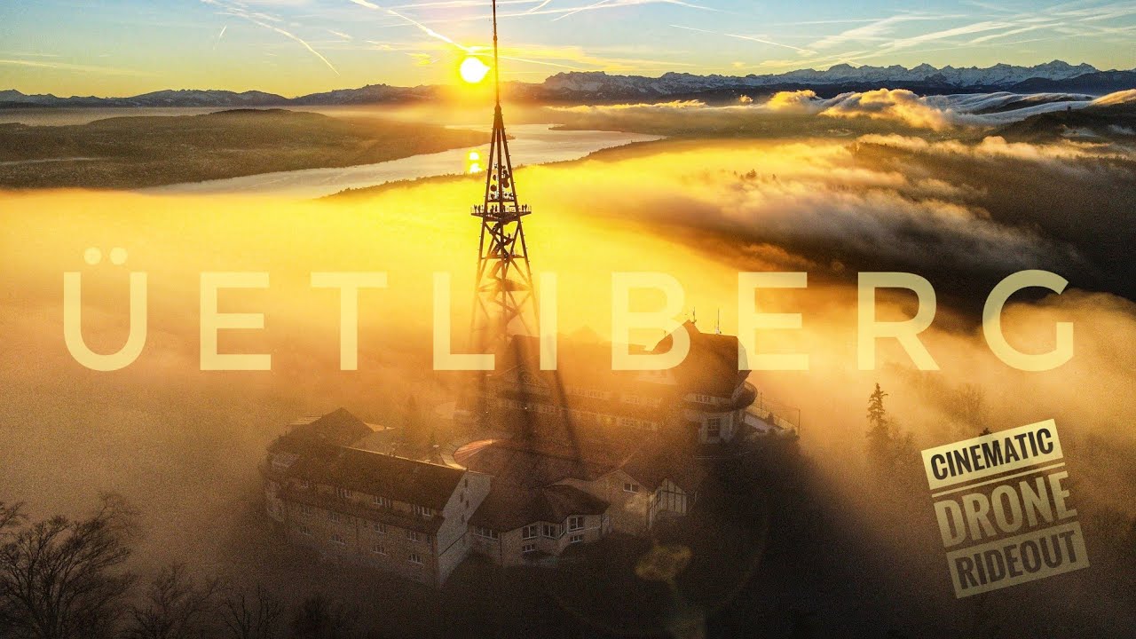 DJI Drohnenflug Üetliberg Zürich | Rasende Nebelbänke & mystischer Sonnenaufgang (Hyperlapse)