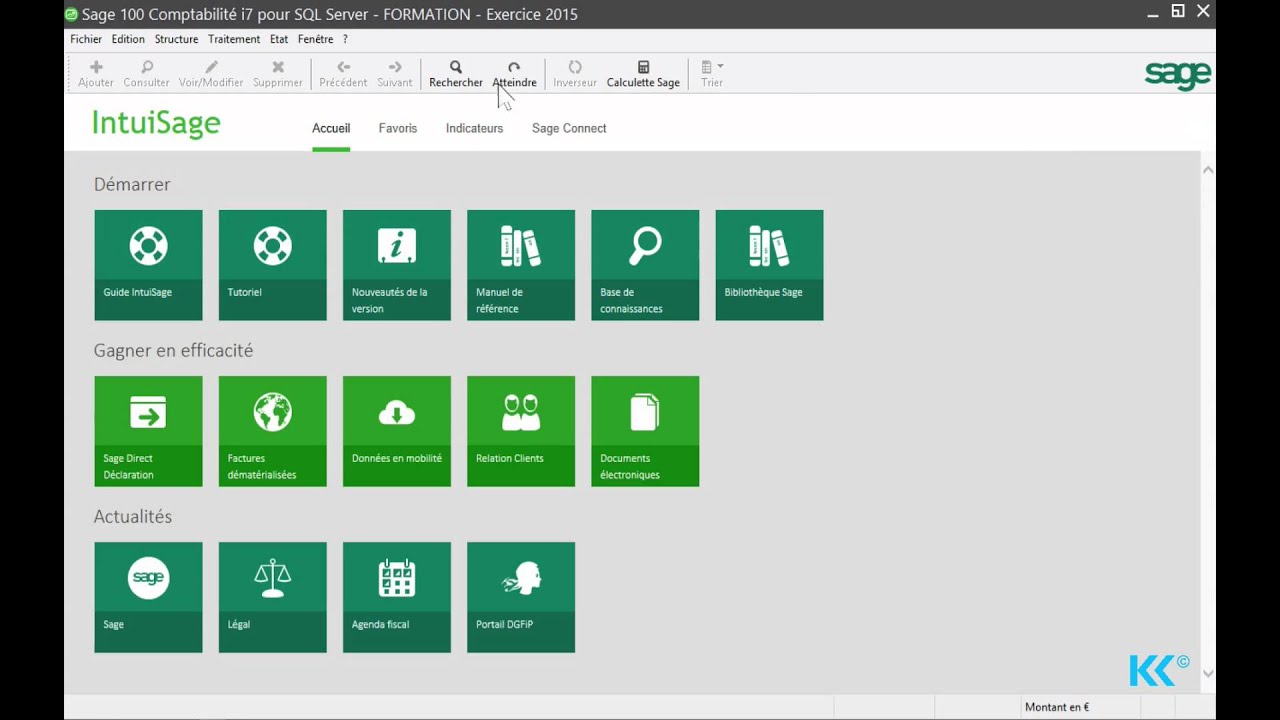 Sage 100 Comptabilité i7 - import du plan comptable et plan tiers