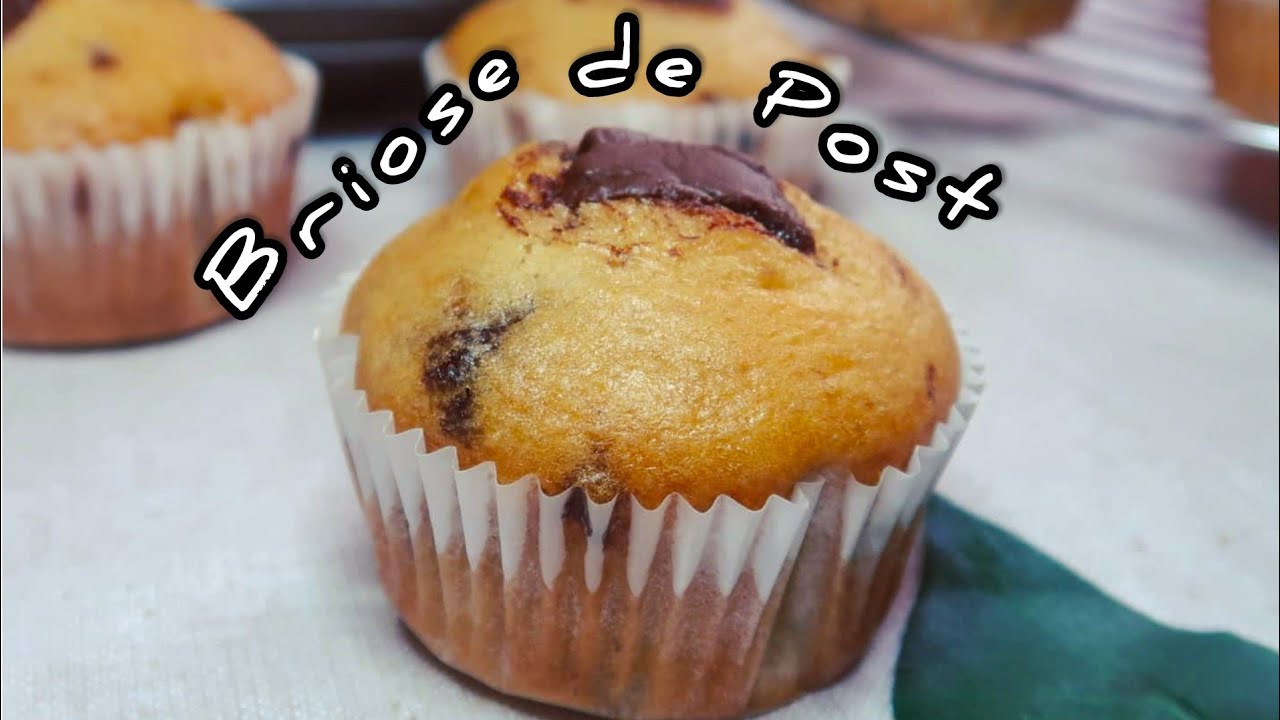 BRIOȘE DE POST - Muffin cu banane și ciocolată  #retetedepost #briose #muffins