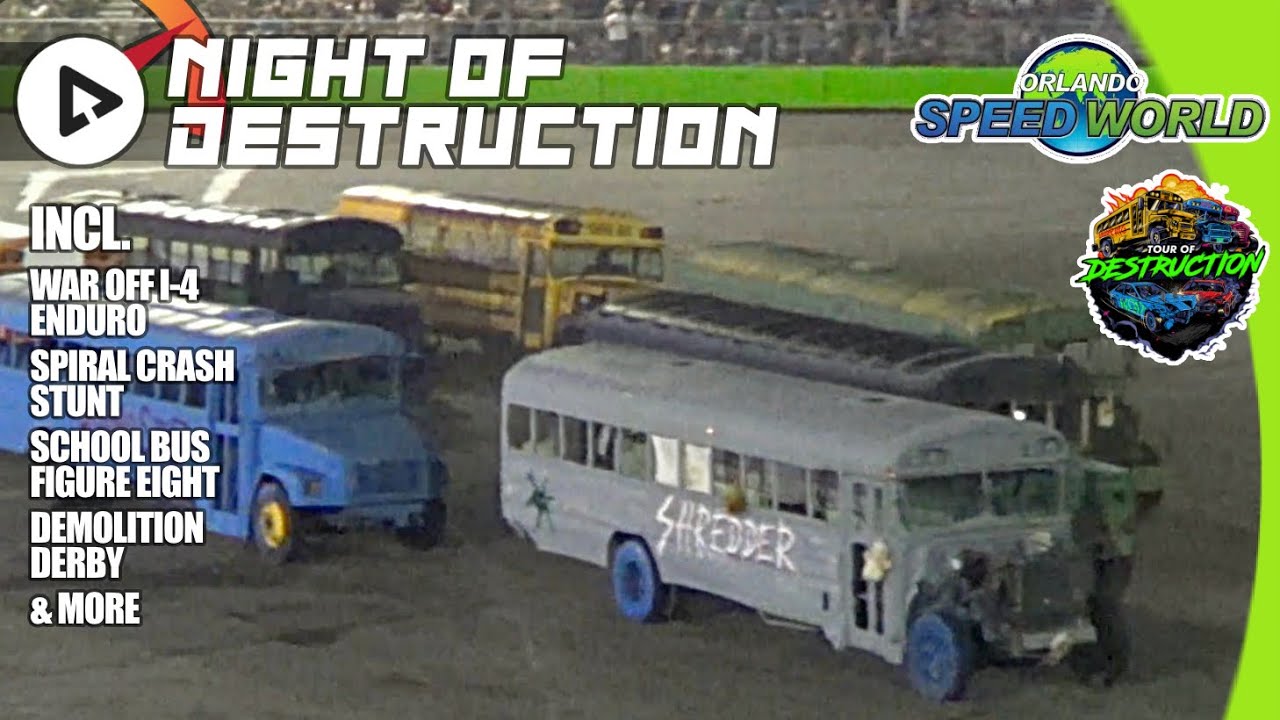 Orlando Speed World Night of Destruction ALL EVENTS | Nov 25 '22