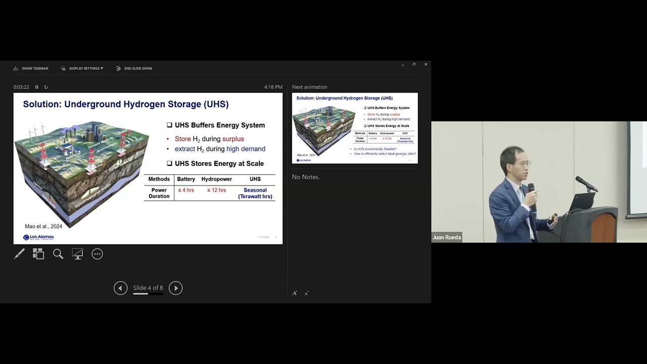 Shaowen Mao (LANL) Techno-Economic Analysis of Hydrogen Storage; CESAM Workshop, NM.