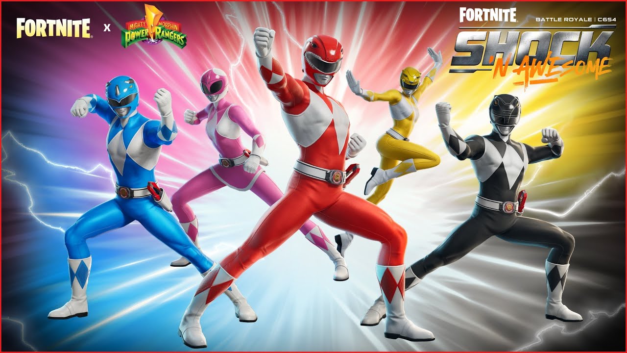 Fortnite Shock &lsquo;N Awesome Power Rangers Bundle Gameplay!