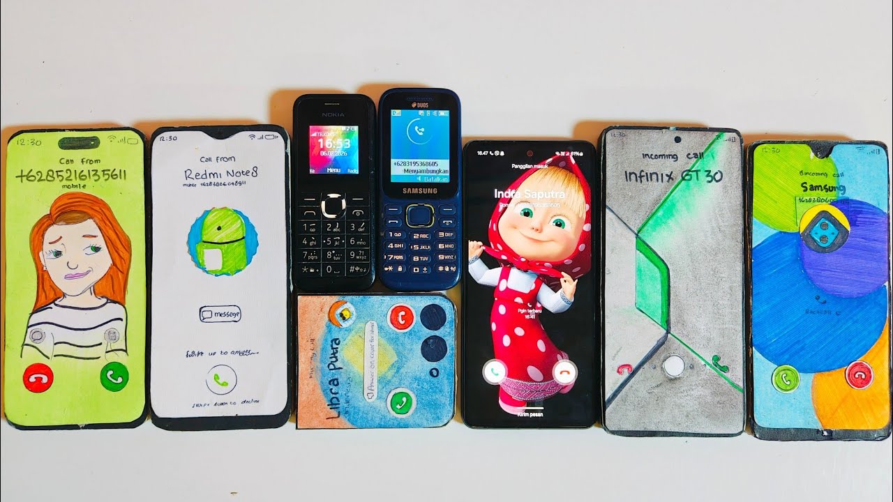 iPhone 16 Redmi 14C Z flip 7 Samsung A52 infinix GT30 Samsung A16 Nokia| Guess who incoming Call
