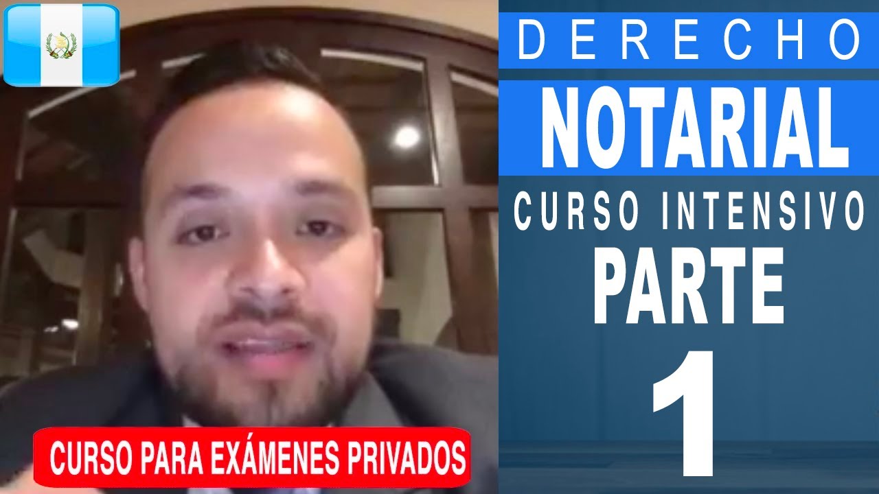 Curso Intensivo de Derecho Notarial - PARTE 1 - Preguntas de Examen Privado de Derecho - USAC