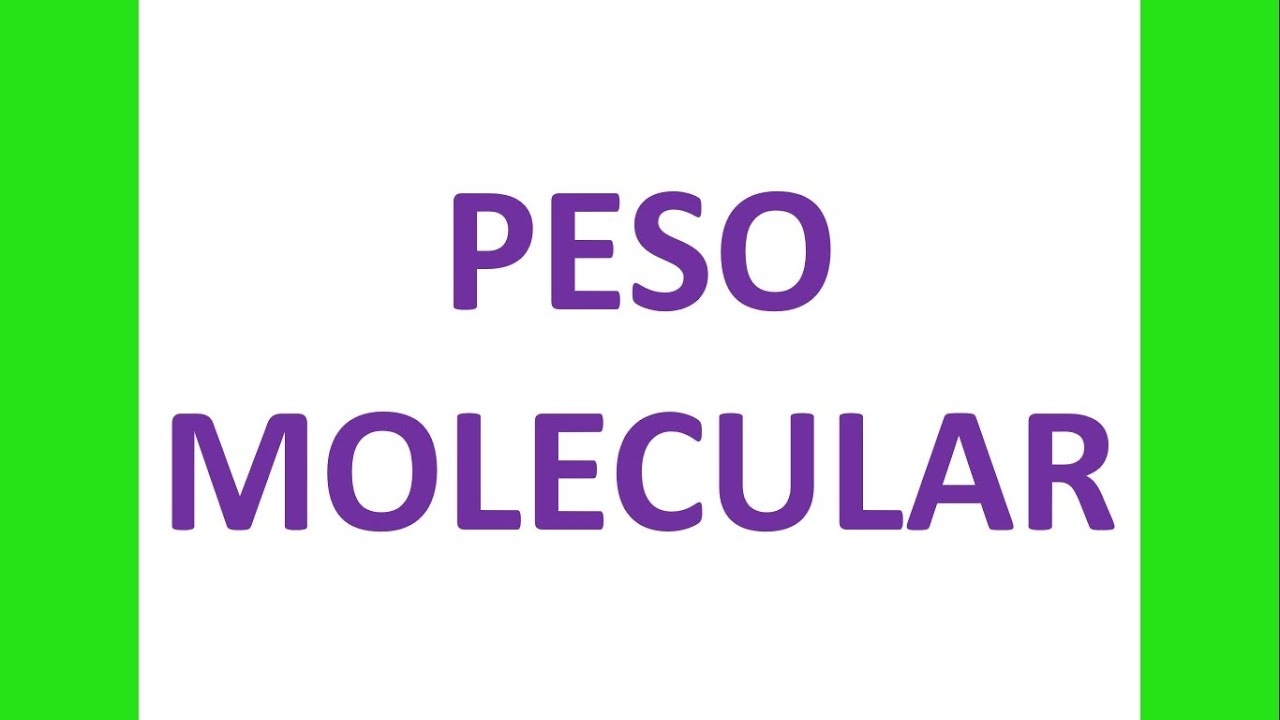 Peso molecular