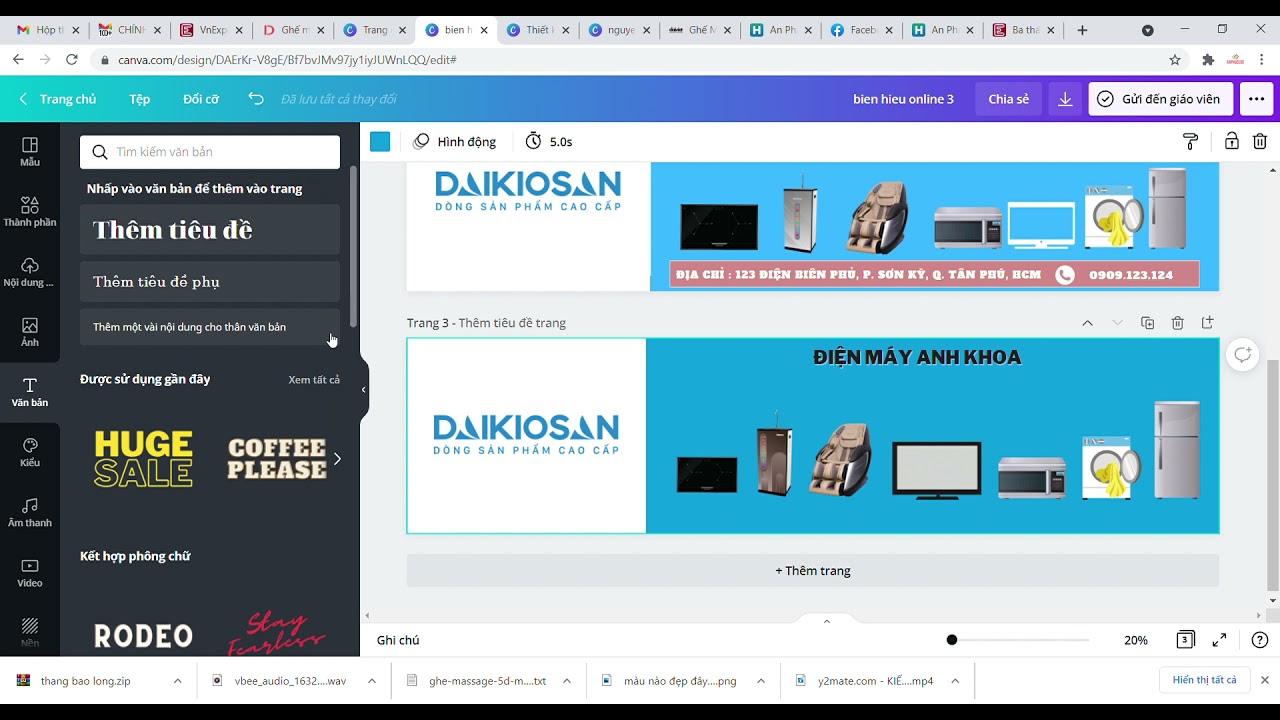Hướng dẫn thiết kế bảng hiệu bằng canva - Nguyễn Hữu Phú