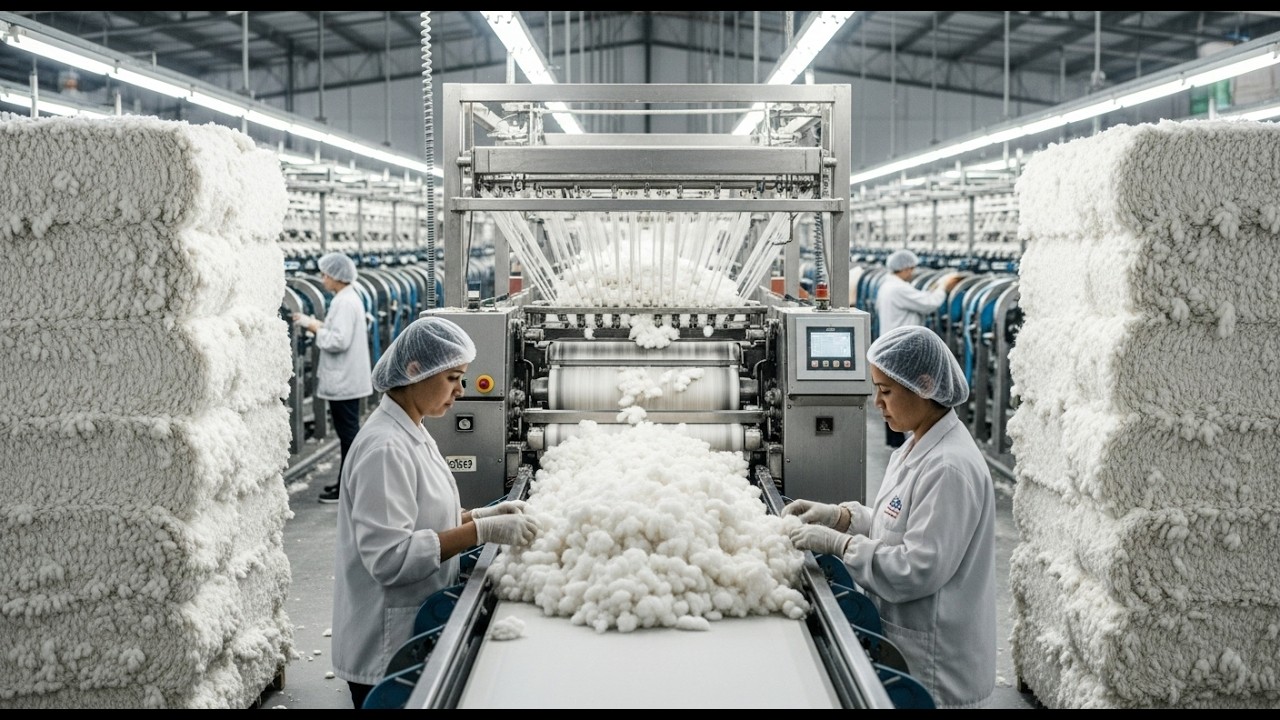 Inside a Modern Cotton Mill: From Raw Cotton to Packed Products