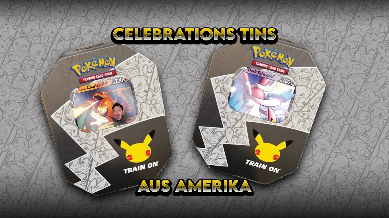 Diese Celebrations Tins gibt es nur in den USA - Glurak und Feelinara Tins