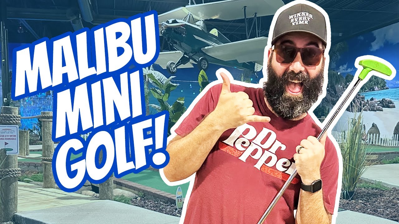 Absolutely Amazing Indoor Mini Golf at Malibu Jack's!