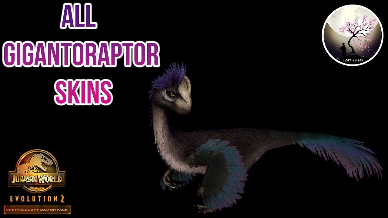 ALL GIGANTORAPTOR SKINS SHOWCASE!!! [4K] Jurassic World Evolution 2: Cretaceous Predator Pack