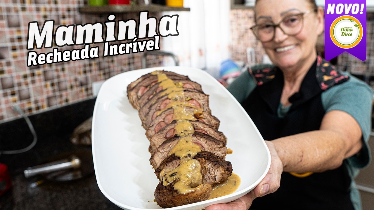 UMA CARNE ASSADA RECHEADA SIMPLES E FÁCIL! MAMINHA RECHEADA! #1153