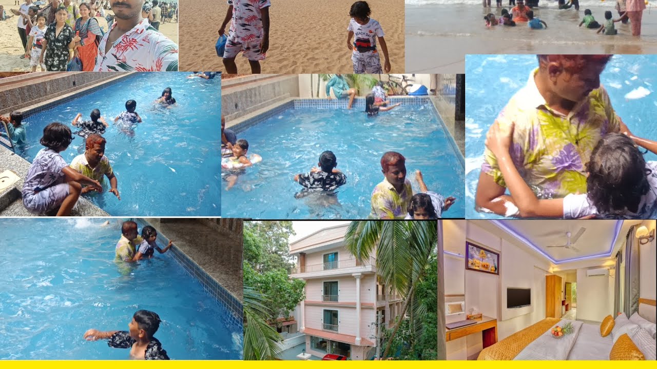 నా చిట్టి తల్లి వాళ్ళ నాన్నతో కలిసి swimming చేసింది. కూతురి భయాన్ని తండ్రి పోగొట్టాడు. Father and d