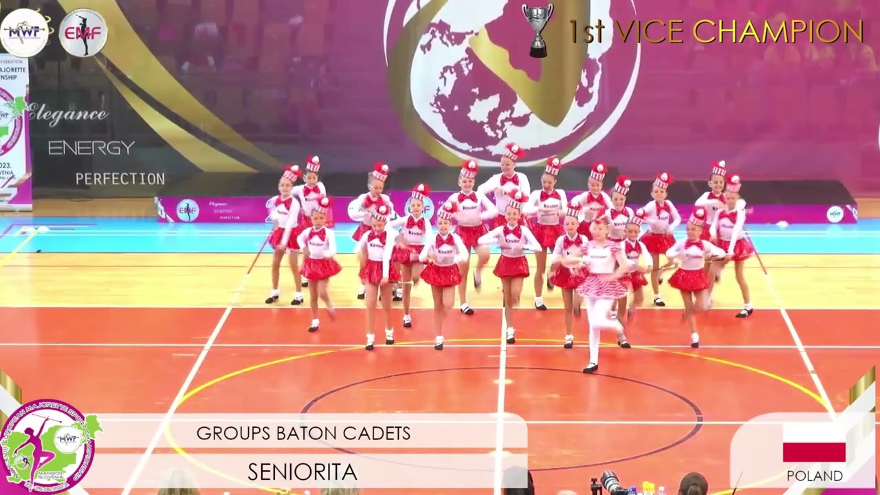 MWF/ 🏆 EUROPEAN 1st VICE CHAMPION 2023. 🏆GROUP BATON CADETS / SENIORITA - PL