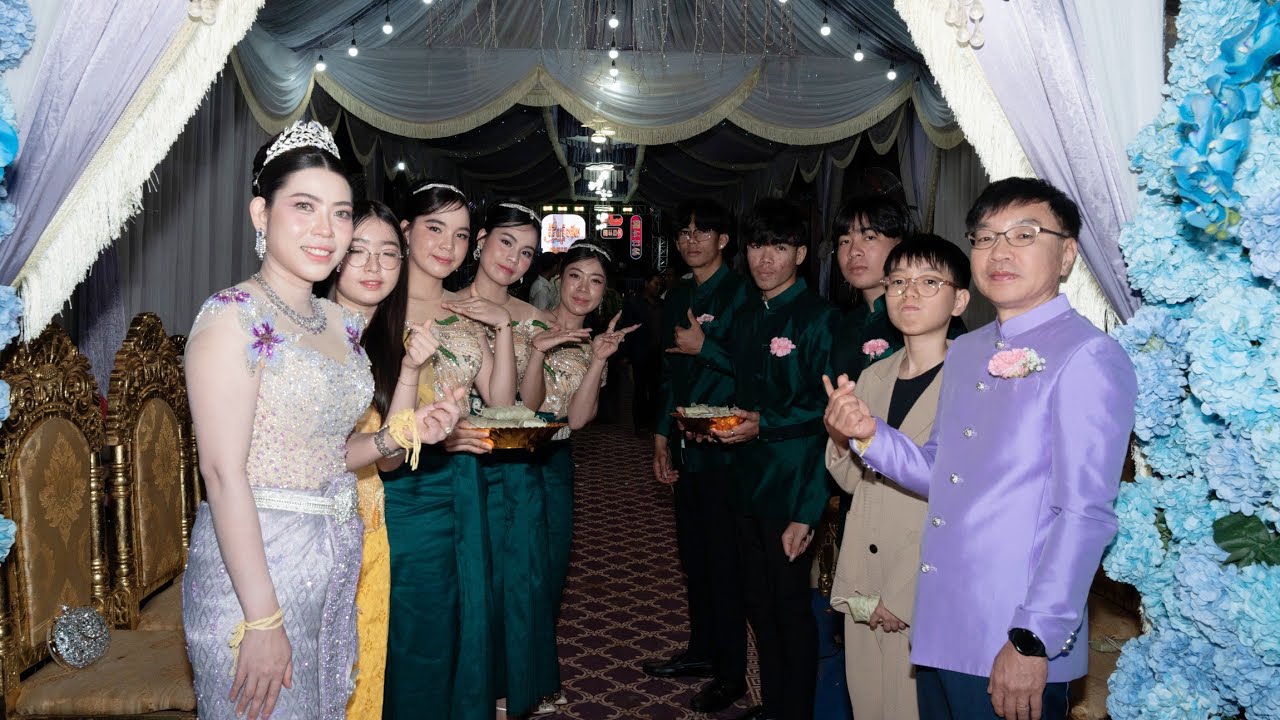 ពិធីទទួលភ្ញៀវពេលល្ងាច 캄보디아결혼식 마지막