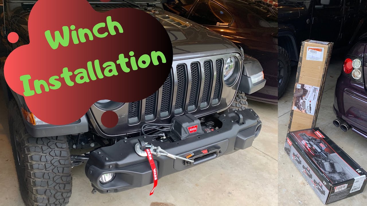 2018 Jeep JL Winch Install - Warn and Rugged Ridge