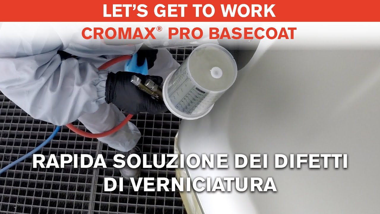 Rapida soluzione dei difetti di verniciatura della base opaca dopo l'appassimento