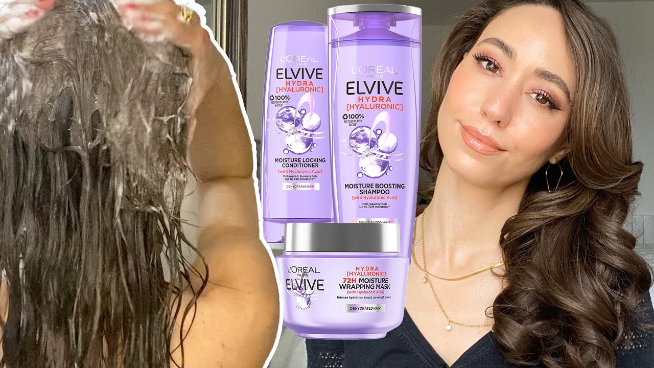 Hair wash routine using L'oreal Elvive Hydra Boost Range
