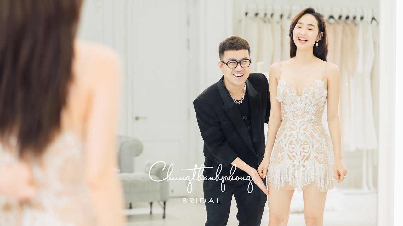 KHÁM PHÁ THIẾT KẾ VÁY CƯỚI 2IN1 CỦA MINH HẰNG ĐƯỢC BÍ MẬT ĐẾN PHÚT CHÓT TỪ NTK CHUNG THANH PHONG