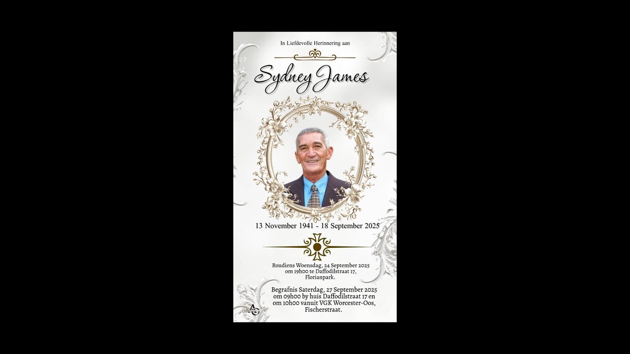 Funeral Service of Sydney James