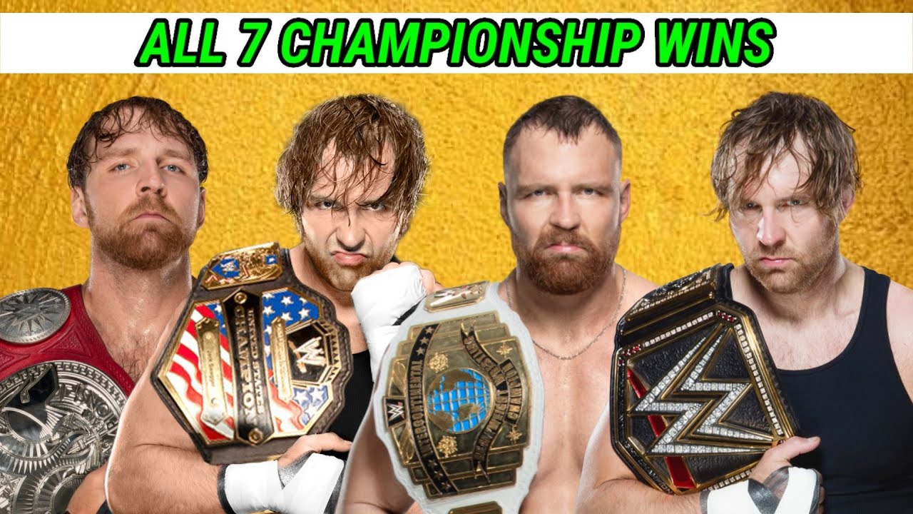 DEAN AMBROSE ALL CHAMPIONSHIP WINS