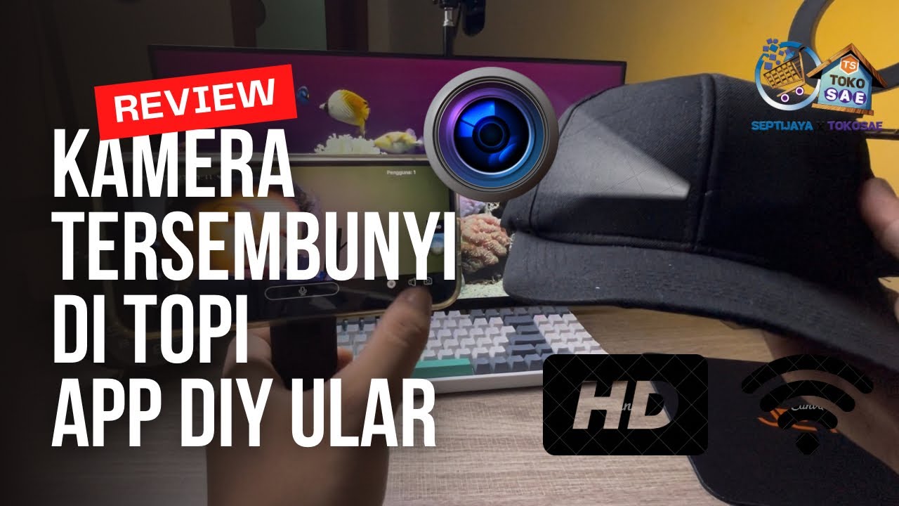 KAMERA DI TOPI🕵️‍♂️🔥🔥🔥Review Dan Tutorial//Kamera Topi Aplikasi DIY ULAR 🔥🔥🔥