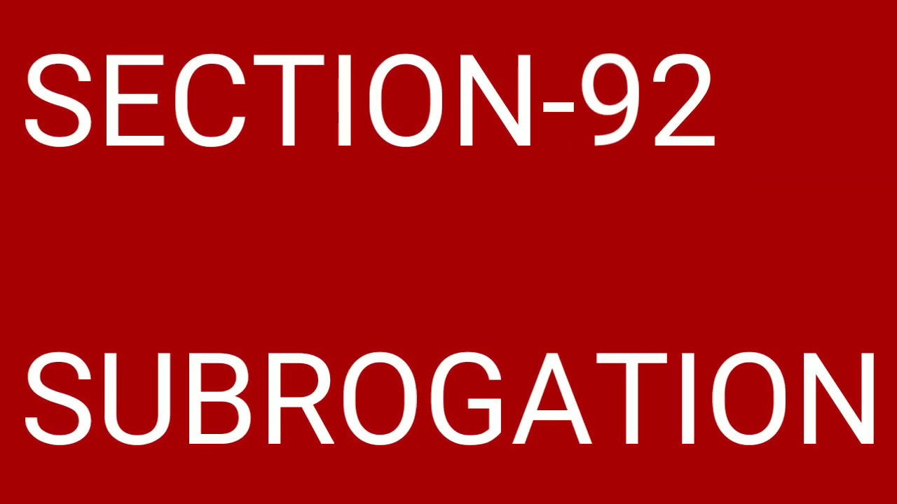 SUBROGATION