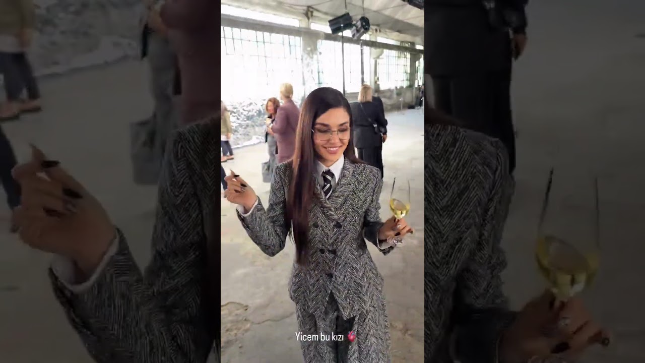 Hande Er&ccedil;el at Hugo Boss fashion show | Milano Fashion Week