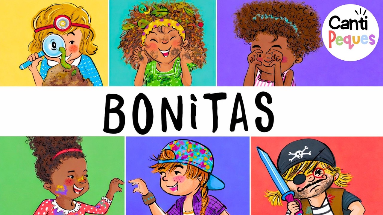 Canción Bonitas 👧 Cuentos cantados infantiles sobre autoestima para el 8M día de la mujer