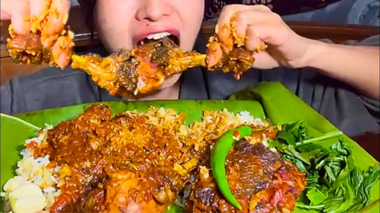Острая курица 🍗 Мясной мукбанг |