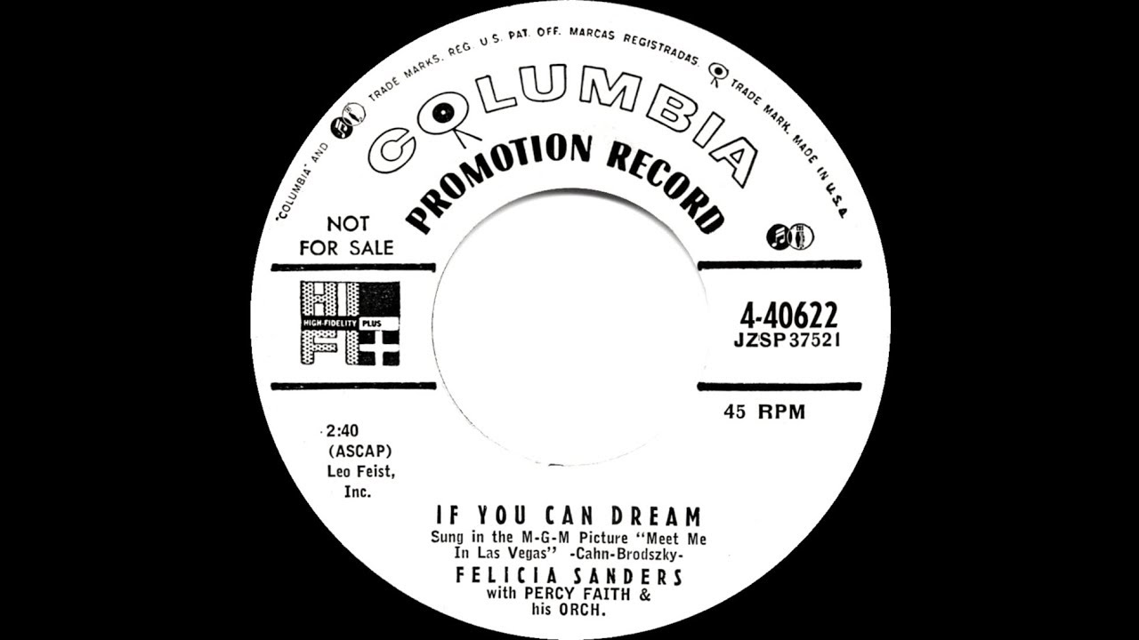 1956 Felicia Sanders - If You Can Dream