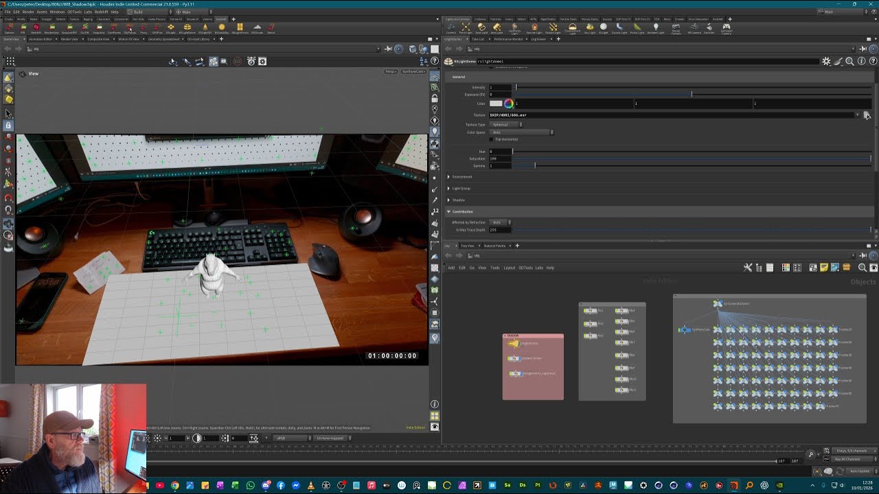 Screen Recording For 808 - Syntheyes, Houdini, Redshift workflow.