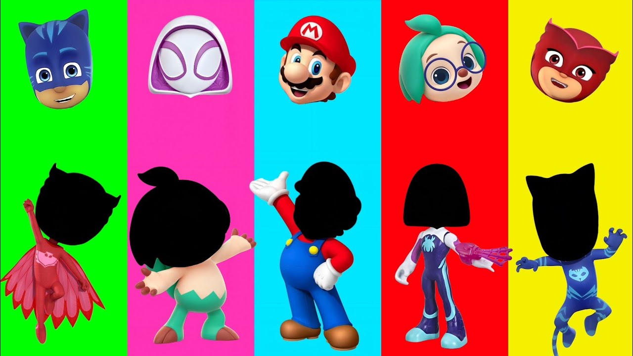 Wrong eyes👀 challenge DAME TU COSITA Pj Masks Funny Puzzle Wrong Heads