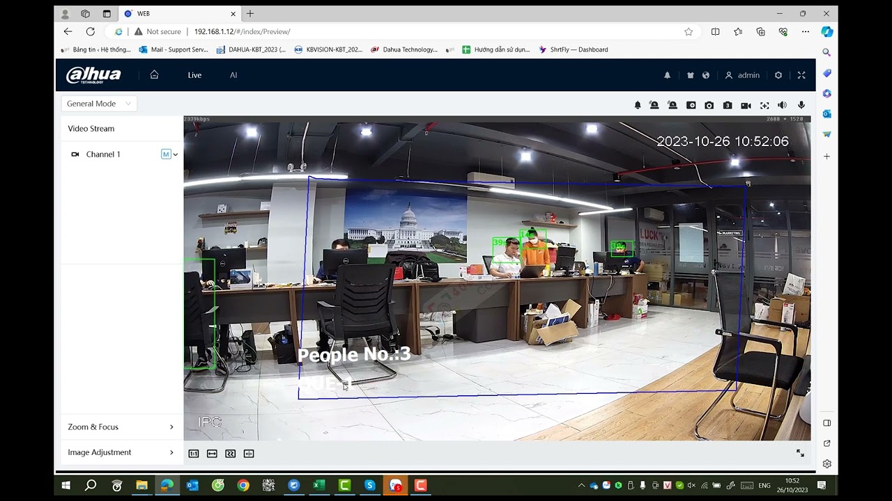 Setup Queue Counting and Alarm functions on Ai Camera Dahua V5.0