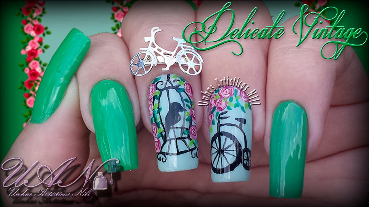 Passo a passo Delicate Vintage - Unhas Artísticas Nill