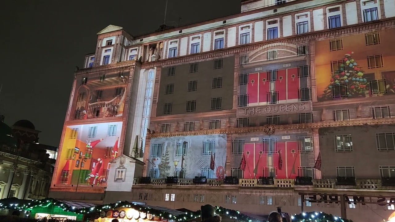 Queens hotel during Christmas, Leeds #leeds #christmas #christmasmarket #uk #unitedkingdom